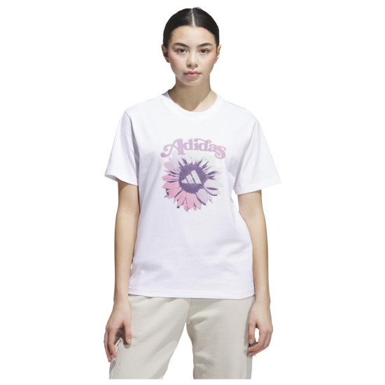 Adidas Γυναικεία κοντομάνικη μπλούζα Floral Graphic Tee